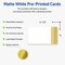 Avery; Avery Printable Rectangle Cards with Sure Feed Technology, Double-Dipped Gold Edge Design, 2" x 3.5", Matte White Cards, Laser/Inkjet, 80 Total, Great for Business Cards; Category:Cardstock; Image:3